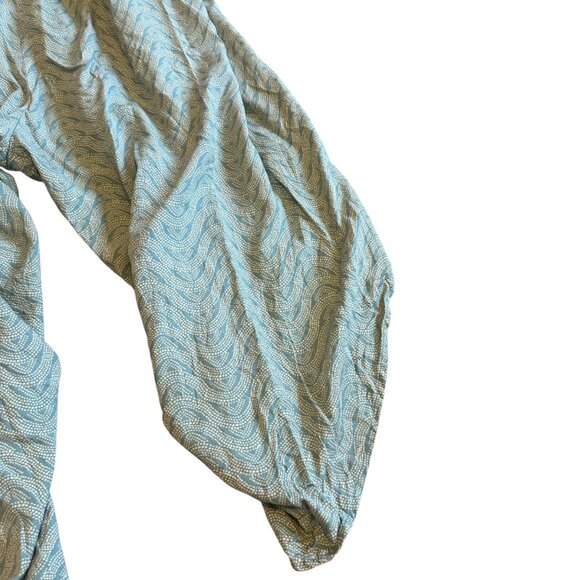 Patagonia Lost Wildflower Spaghetti Strap Crop Jumpsuit Open Tie Back Size Small - Picture 6 of 13